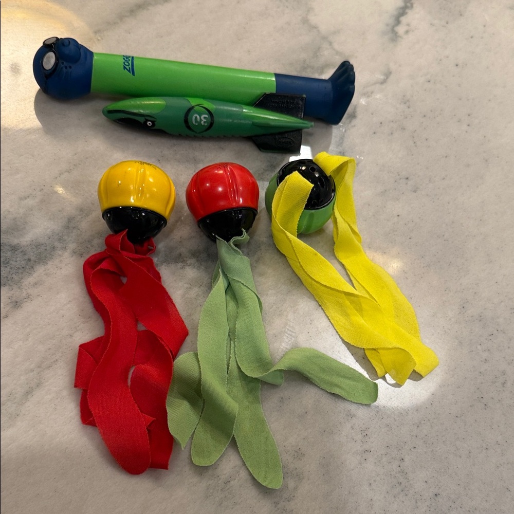 Kids Dive Sticks Set - Blue, Green, Red, Yellow